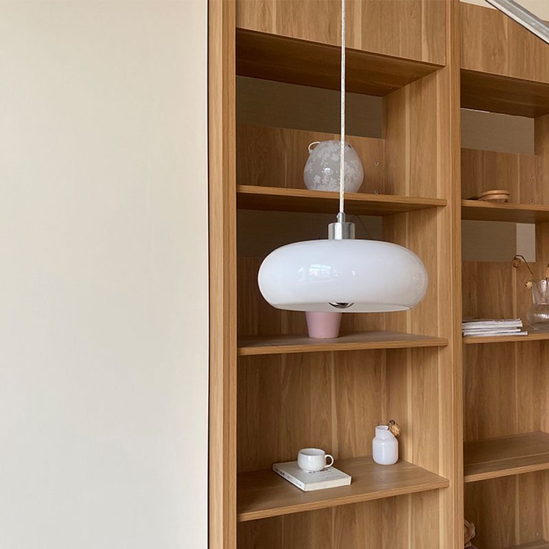 Pendentif tambour pendant suspension de la chambre en verre suspension de style moderne