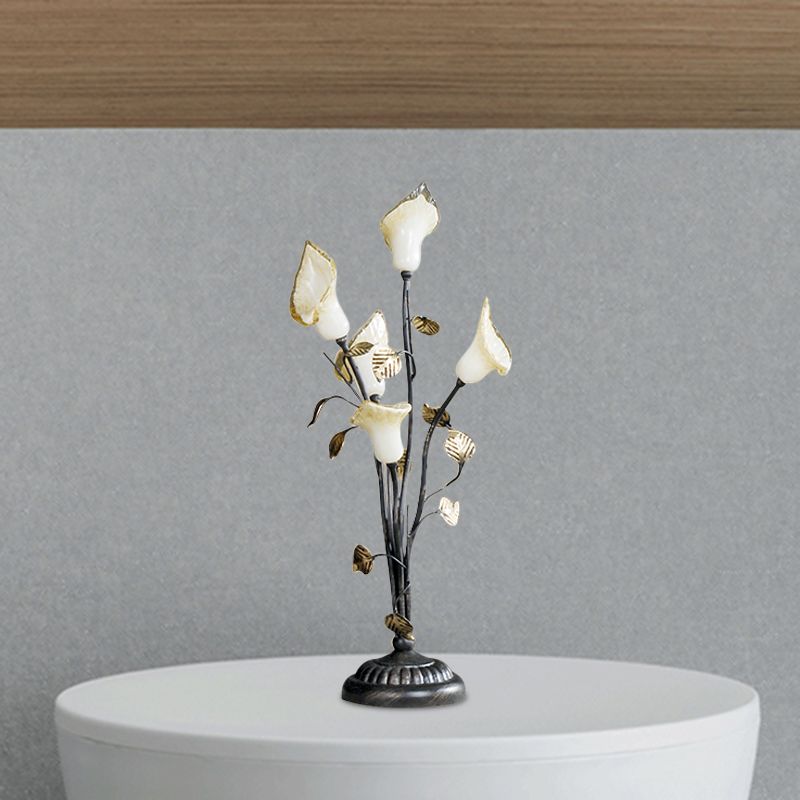 5 têtes d'éclairage de nuit de fleur