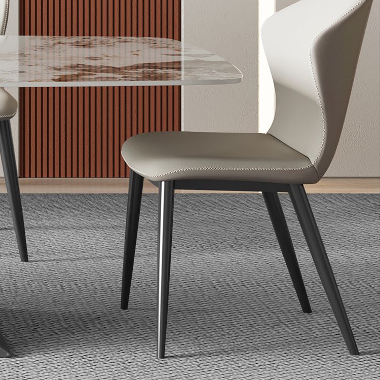 Modern Sintered Stone Top Dining Set Rectangle 1/2/4/5/6/7 Pieces Dining Room Table Set