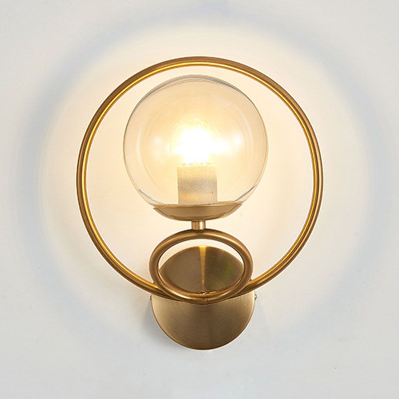 Modern Simple Iron Vanity Light Circle Shape Vanity Lamp for Shower Room