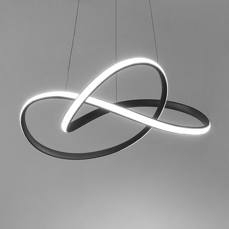 Modern Linear Pendant Lighting Fixtures Silica Gel Hanging Light Kit