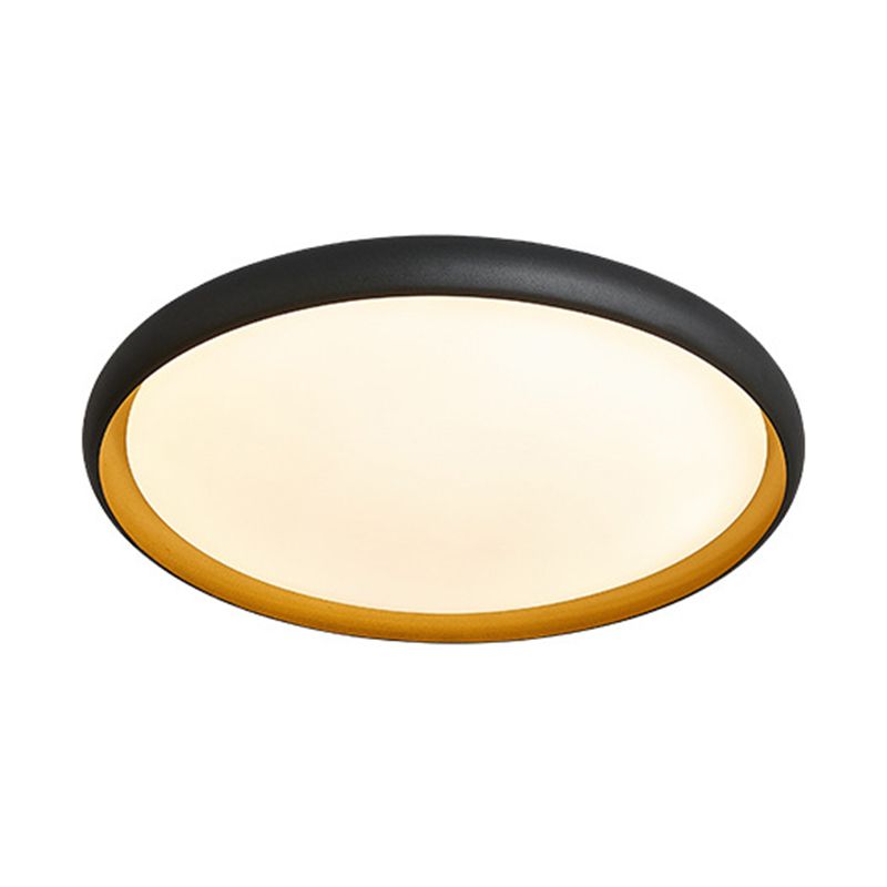 Lampada da soffitto rotonda per soggiorno Lampada da incasso a LED nordica in metallo con paralume in acrilico