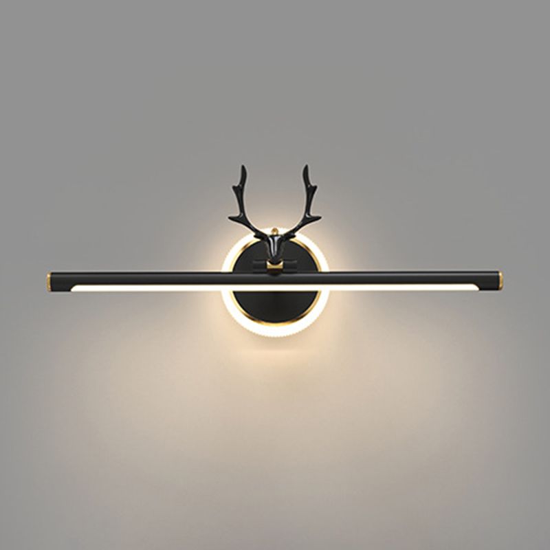 Metal Linear Shape Vanity Light Modern Style 1-Light Vanity Light Fixture