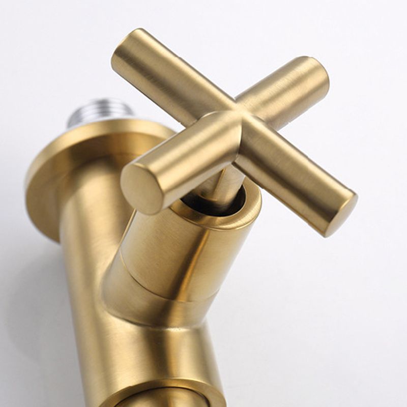 Glam 1-Handle Bathroom Sink Faucet Circular Wall Mounted Bathroom Faucet
