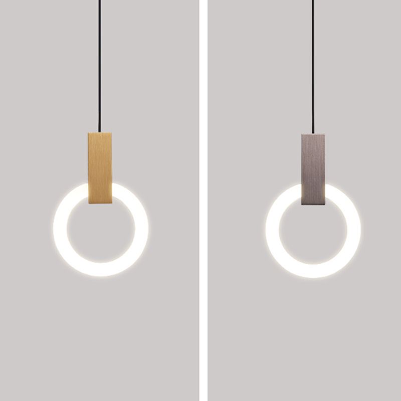 Style moderne de style suspendu salon LED Round Shape Pendant lampe de lampe