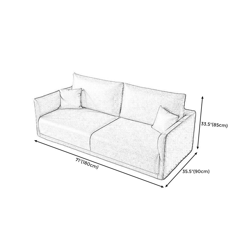 Stationary 2-seater Living Room Tuxedo Arm Standard Cushions Sofa