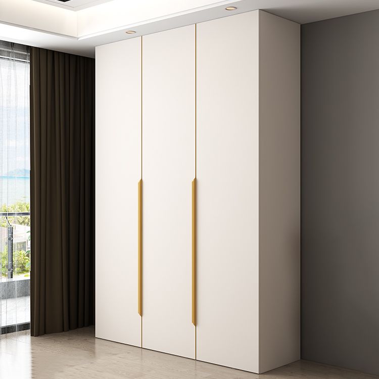 White Colour Wardrobe Contemporary Wooden Wardrobe Closet with Drawer