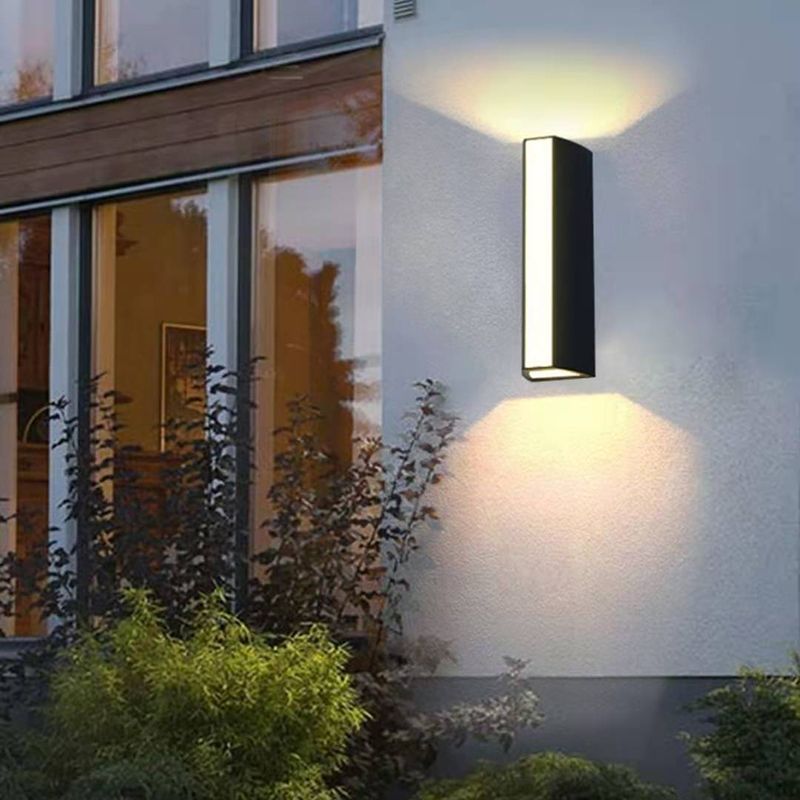 Moderner Stil rechteckiger Wand montiertes Licht Metall 3 Leuchten Wandscheibe Lob Schonce