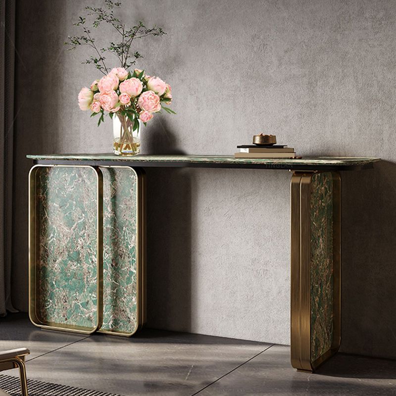 14 inch Wide Glam Accent Table Rectangle Shape Console Table for Hall