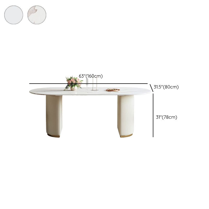 Dining Room Dinner Kitchen Table Simple Pedestal Stone Dining Table