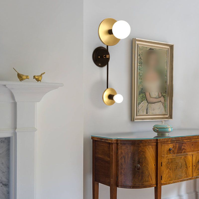 Lampade a parete a 2 luci a muro armato contemporaneo per soggiorno per soggiorno