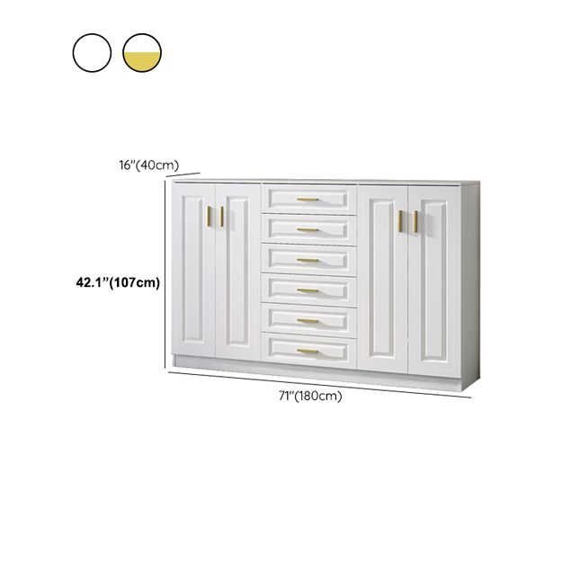 15.75" W Bachelor's Chest Wooden Home Double Dresser Without Mirror