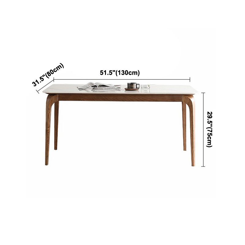 Mesa de madera maciza Mesa Moderna Moderna Mesa Rectangular Sinterizada para comedor para comedor