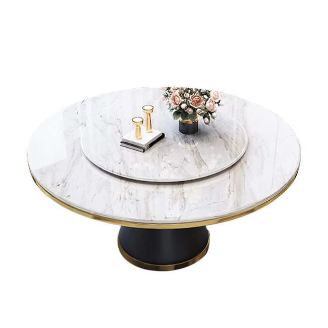 Contemporary Dining Table Pedestal Table for Home Kitchen Dinner