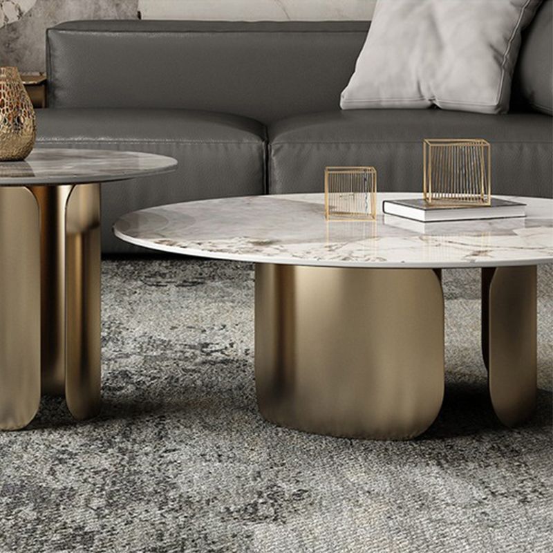 Abstract Coffee Table Slate Round Coffee Coffee or End Table