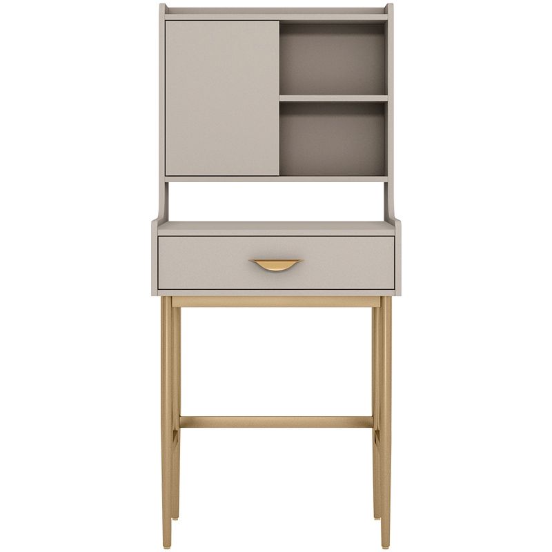 15.74" W x 53.14" H Makeup Dressing Table Stool Set With Drawers for Bathroom