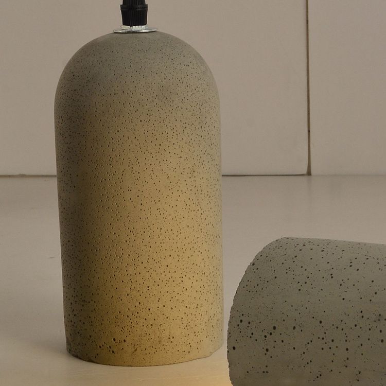 Nordic Style Gray Pendant Light with Shade 1 Light Cement Ceiling Lamp for Cloth Shop