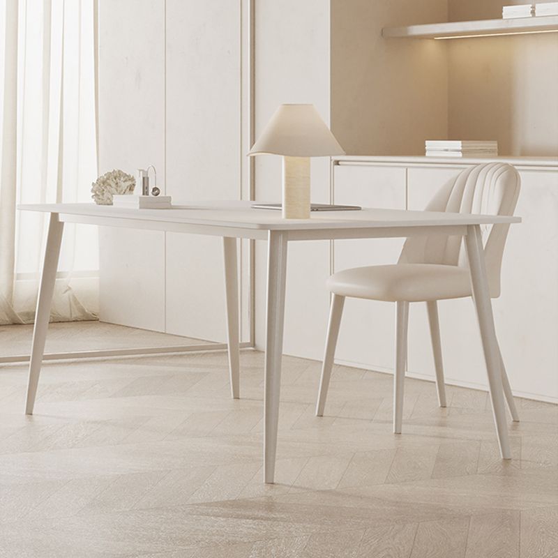 Contemporary Stone Writing Desk Rectangular Metal Office Desk
