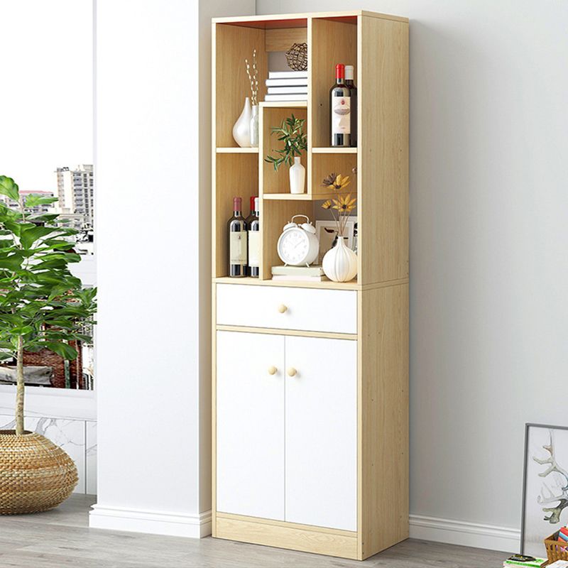 Modern Standard Shelf 11.81-inch Wide Floor Open Bookcase for Living Room