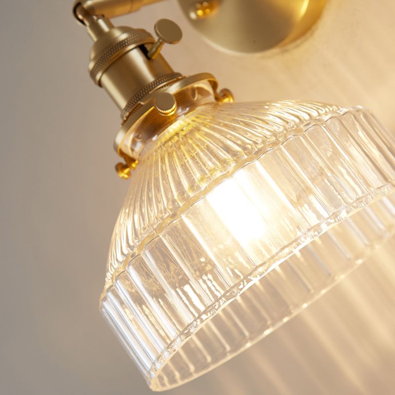 Adjustable Angle 1 Light Armed Wall Light Sconce Nordic Light Extravagant Style Glass Sconces