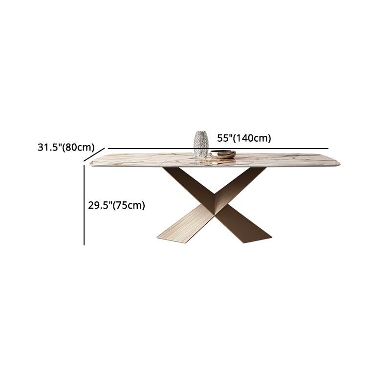 Glam 1/2/5/6/7 Pieces Dining Set Sintered Stone Dining Table Set