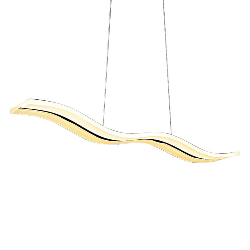 Moderne einfache Stilwellenlampe LED Hanging Light für Esszimmer