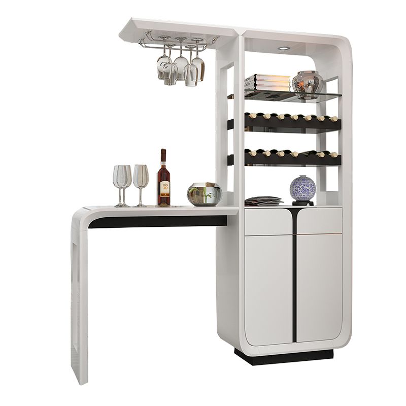 1/2/3 Bar Stool and Table Set in Black and White for Dining Room