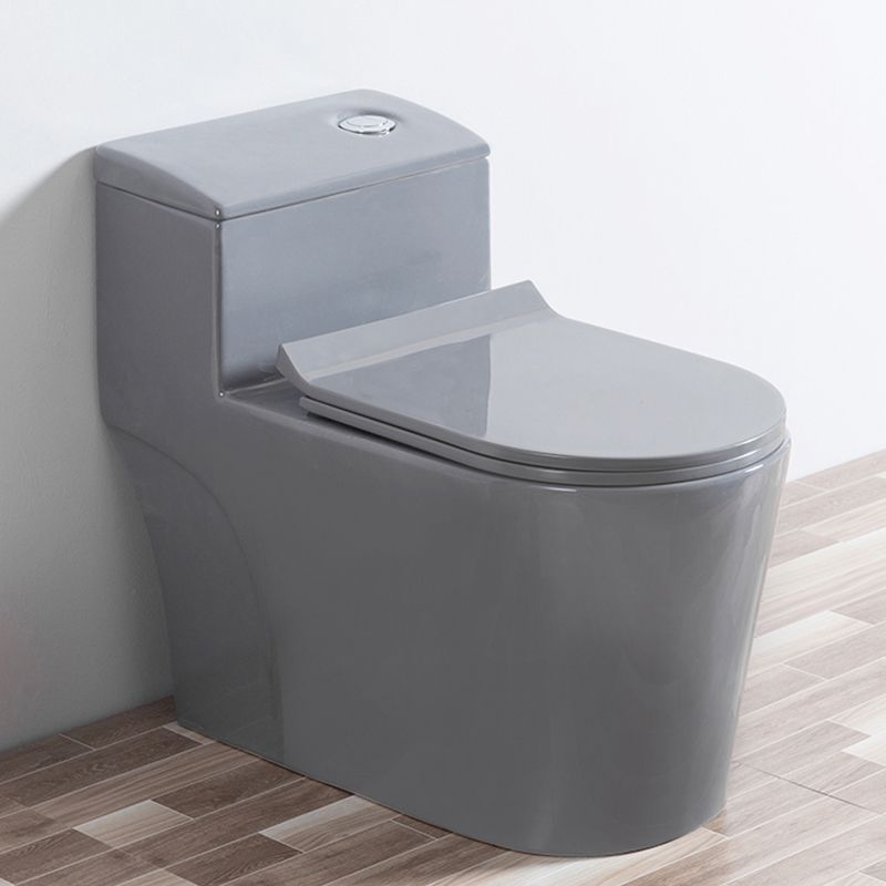 Traditional Floor Mount Flush Toilet Gray Urine Toilet for Washroom