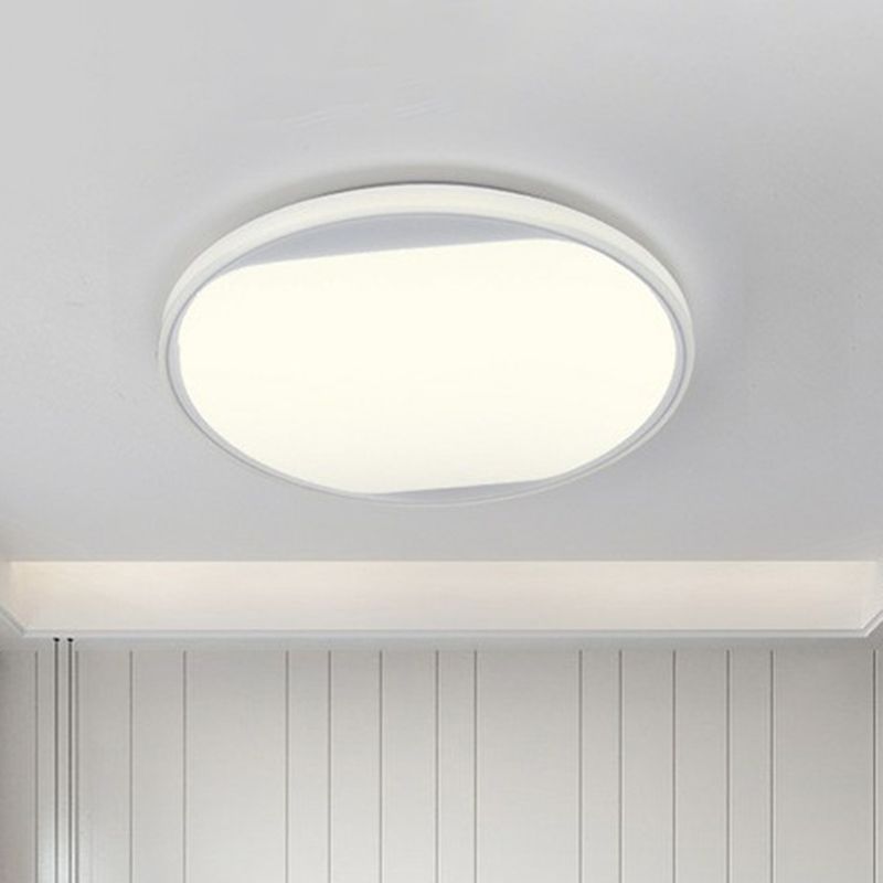 Round Shaped Living Room LED Flush Mount Acrylic Modern Flushmount Ceiling Lighting