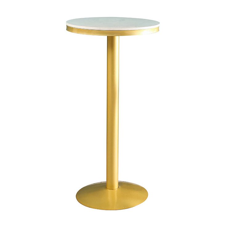 Glam Style Round Bar Table 1/2/3 Pieces Faux Marble Counter Table