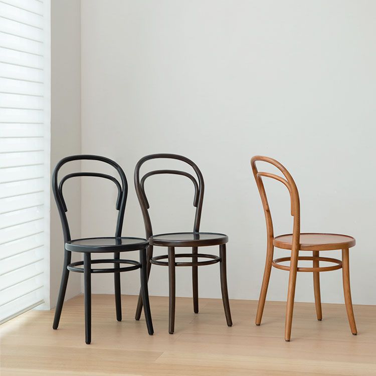 Silla de madera tradicional para comedor, cocina, silla trasera Windsor
