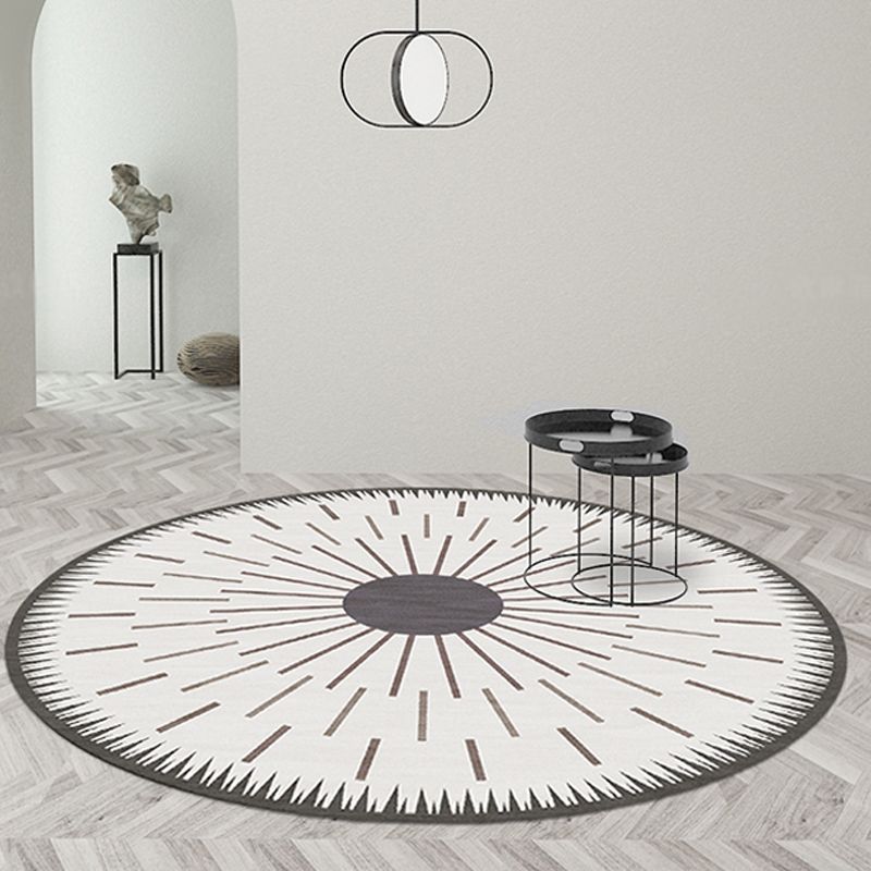 Tapis scandinave Starburst en synthétique de couleur douce, tapis d'intérieur respectueux des animaux de compagnie pour la décoration de la maison