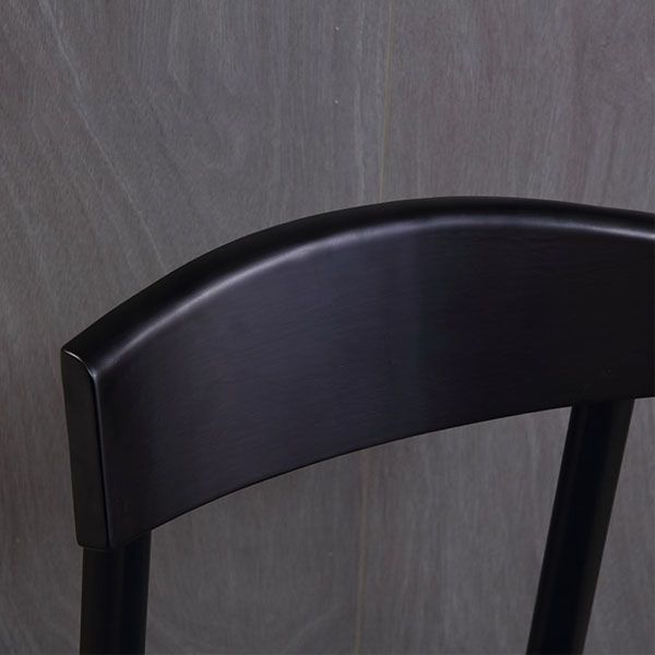 Industrial Oak Open Side Chair Matte Finish Wood Dining Chair