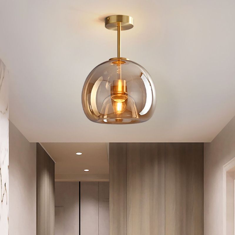Nordic Style 1-Light Ceiling Lamp Geometry Shape Ceiling Light for Living Room