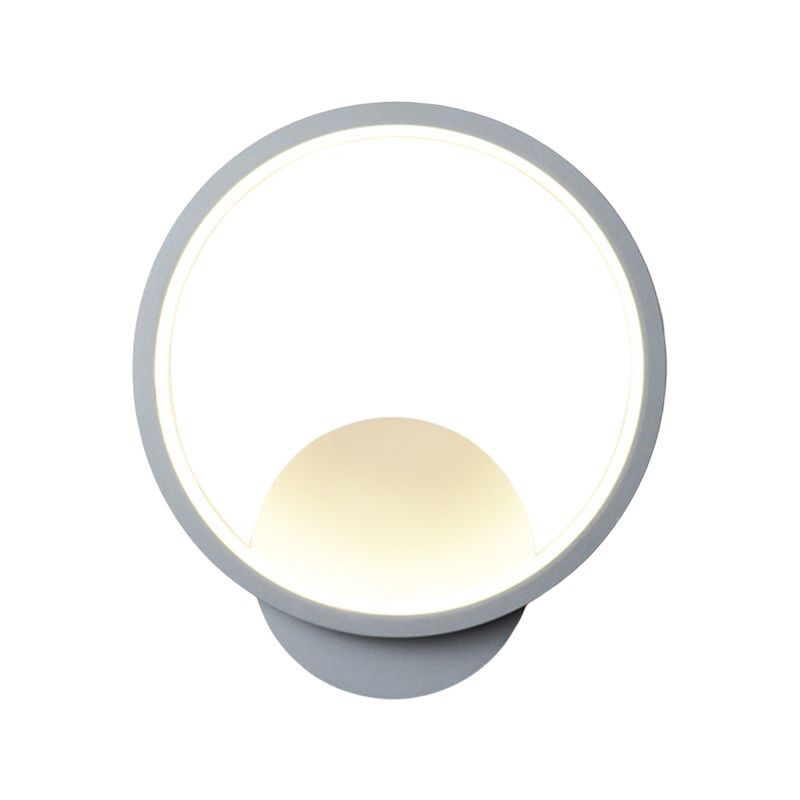 1-Light Geometric Wall Lighting Ideas Modern Style Metal Wall Mount Lamp