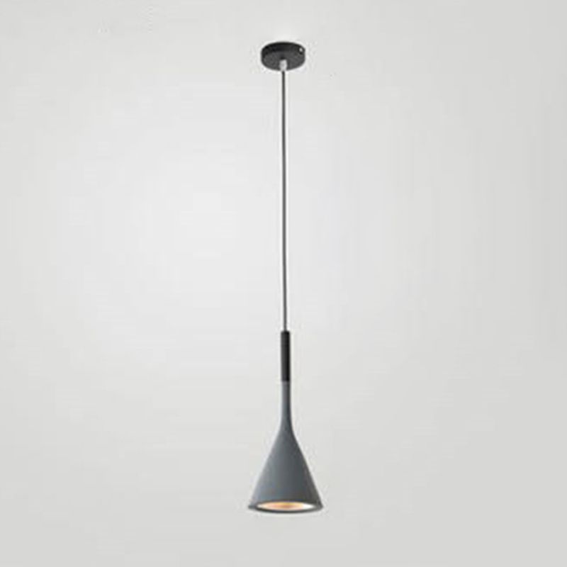 5.9 "brede macaroon mini hangend licht met hars kegel schaduw moderne stijl enkele lampverlichting voor slaapkamer