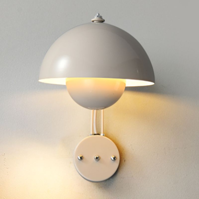 Metal Round Shape Wall Mount Lighting Nordic Macaroon 1-Light Wall Mounted Light Fixture