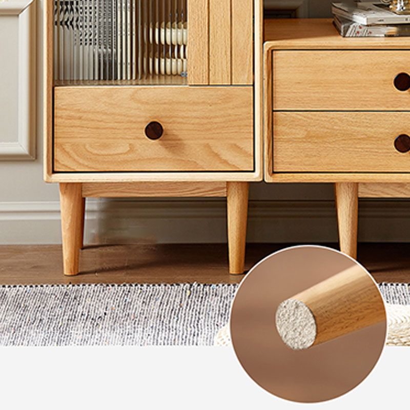 Wood 1 - Drawer Contemporary Accent Cabinet Contemporary with Straight Legs
