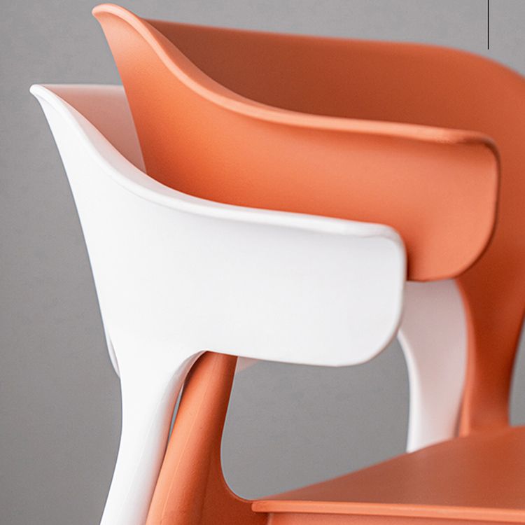 Nordic Stackable Bar-stool Plastic Counter Bar Stool with Plastic Legs for Home