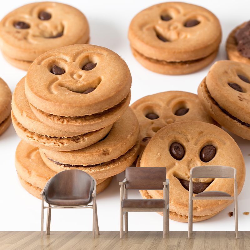 Modern Style Mini Cookie Mural Pattern Commercial Use Photography Wall Decor
