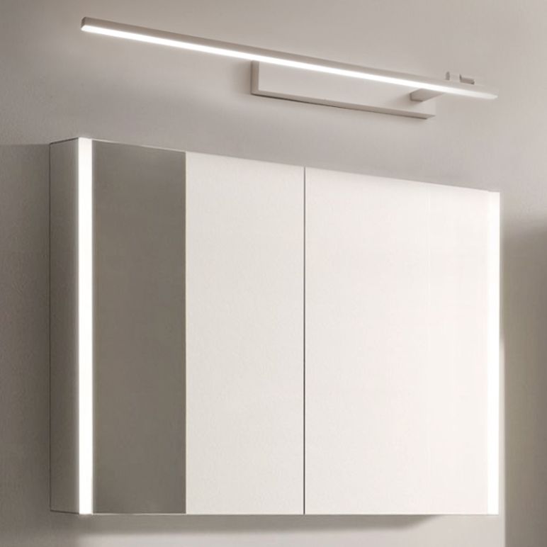 Linear Acrylic 1-Light Vanity Wall Sconce Minimalism Wall Mounted Lamp for Bathroom