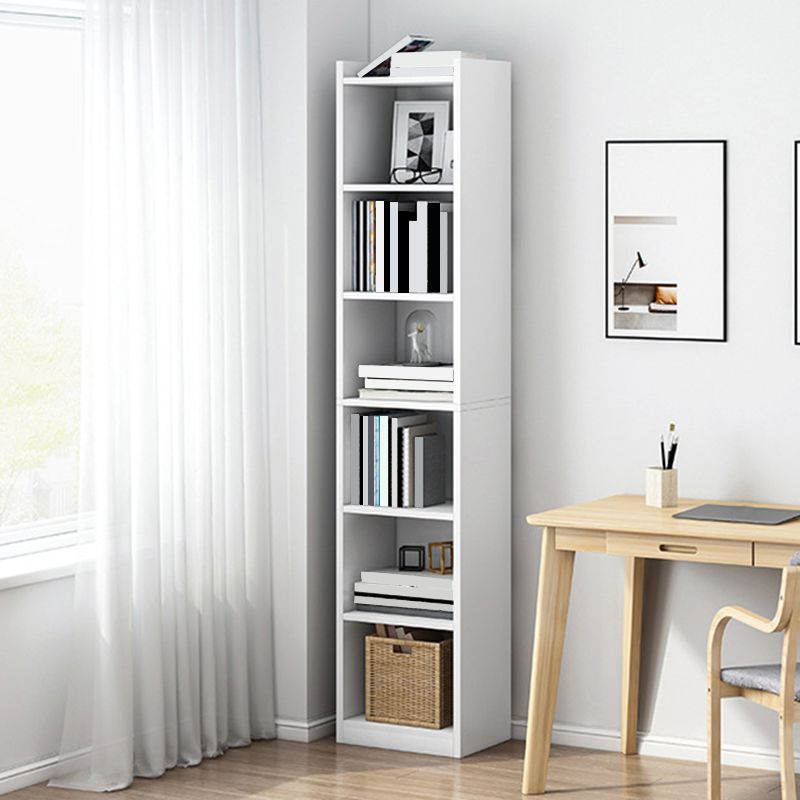 Closed Wood Bookcase Modern Minimalist Home Living Room Corner Bookshelf