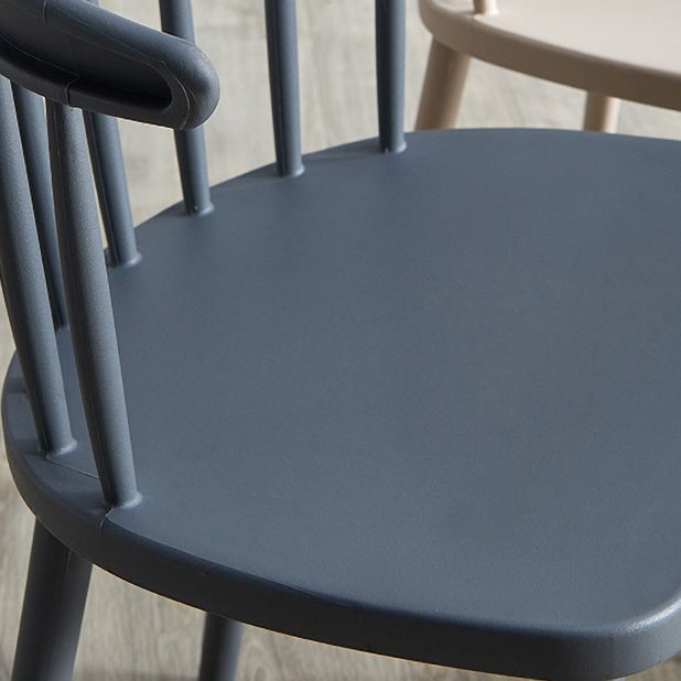 Scandinavian Plastic Dining Kitchen Room Chair Windsor Back Side Chair
