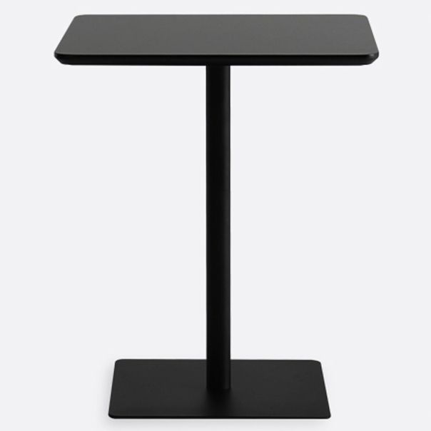 Square Pedestal Dinner Table Industrial Style MDF Dining Table for Indoor