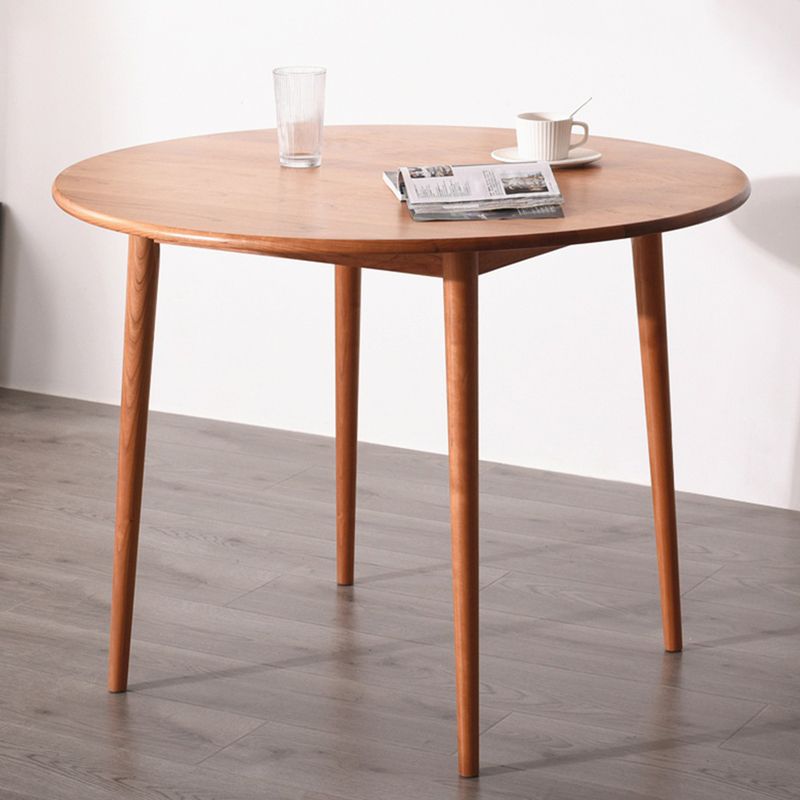 Table à manger à double piédestal en bois massif simplicité