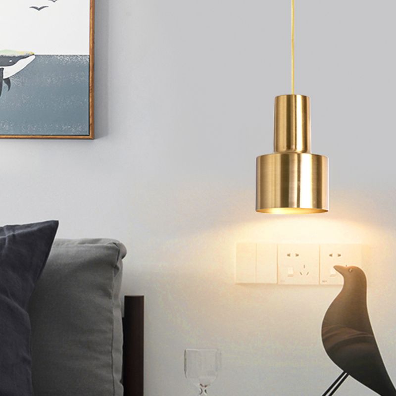 Moderne luxuriöse Einzelheiz -Lichtelektroplate -Metallhängelampe für Innenräume