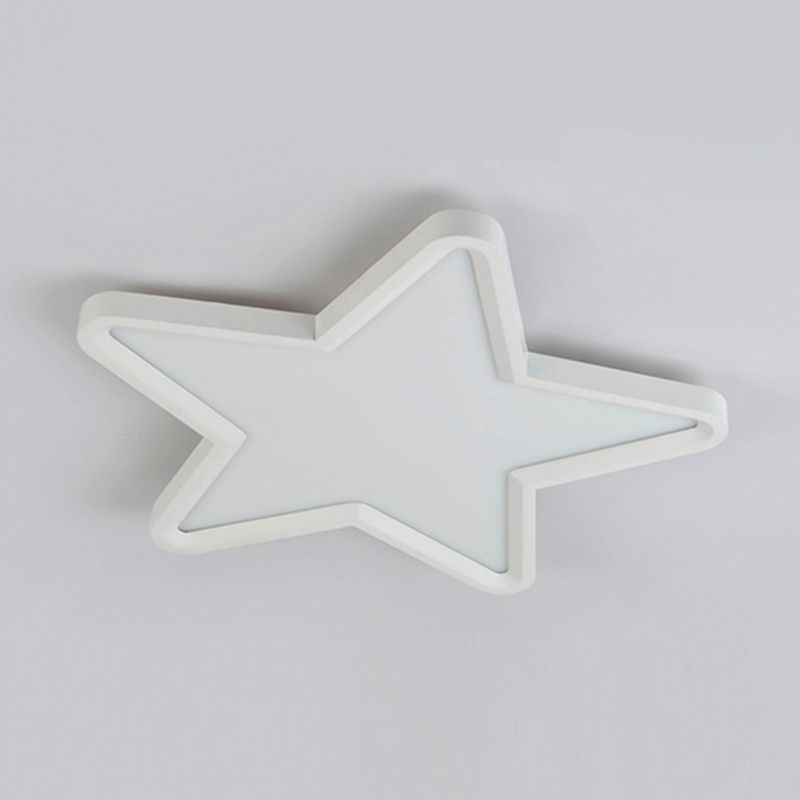Modern Style Star Shade Ceiling Lamp Metal 1 Headed Ceiling Lighting for Living Room