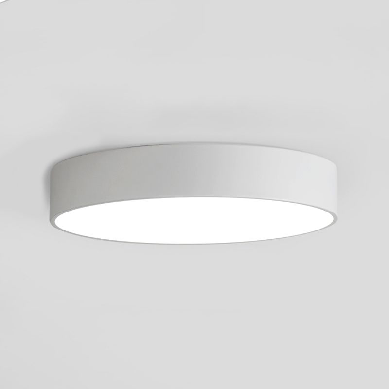 Round Flush Mount Ceiling Lamp Fixture Minimalist-Style LED Metal Ceiling Mount Lighting