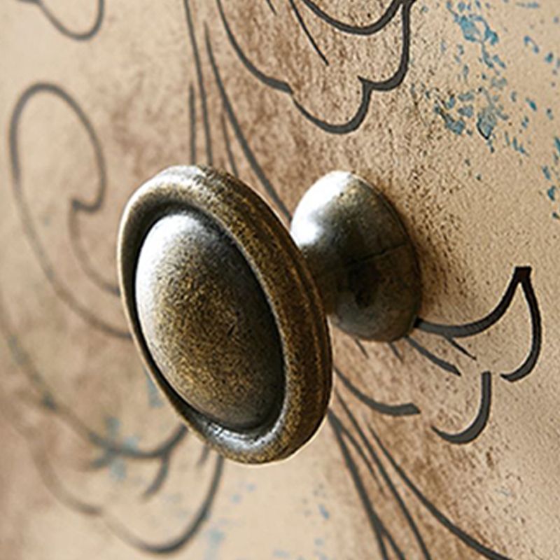 Traditional Wooden Bedroom Chest Horizontal Storage Chest with Drawers