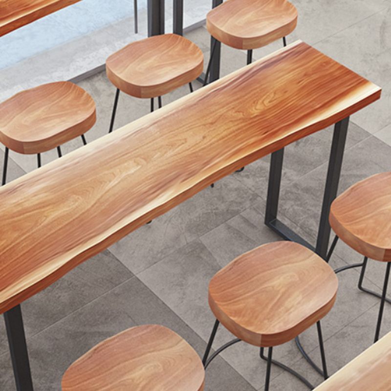 Industrial 1/2/4/7 Pieces Counter Height Set Solid Wood Top Indoor Bar Pub Table Set
